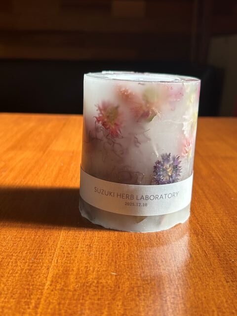 ハーブキャンドルづくり